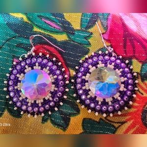 Beaded Native Powwow Earring